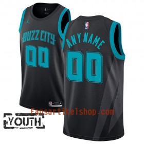 Charlotte Hornets Trikot Benutzerdefinierte 2018-19 Jordan Brand City Edition Schwarz Swingman - Kinder